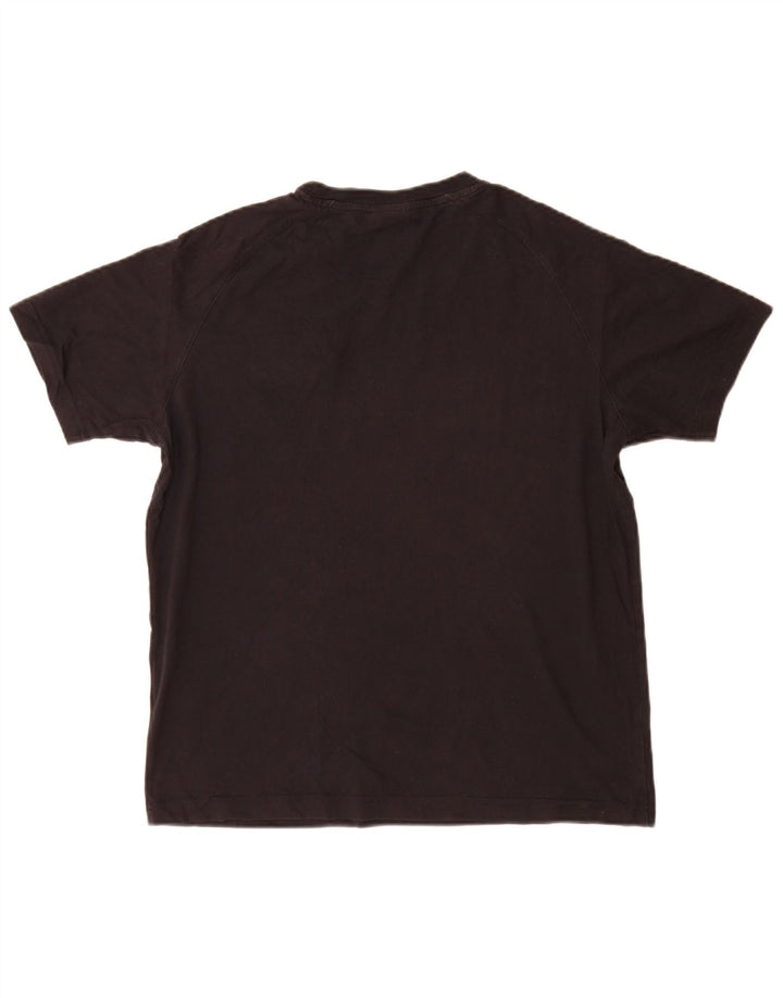 T-shirt grafica da uomo Champion Top piccola in cotone nero