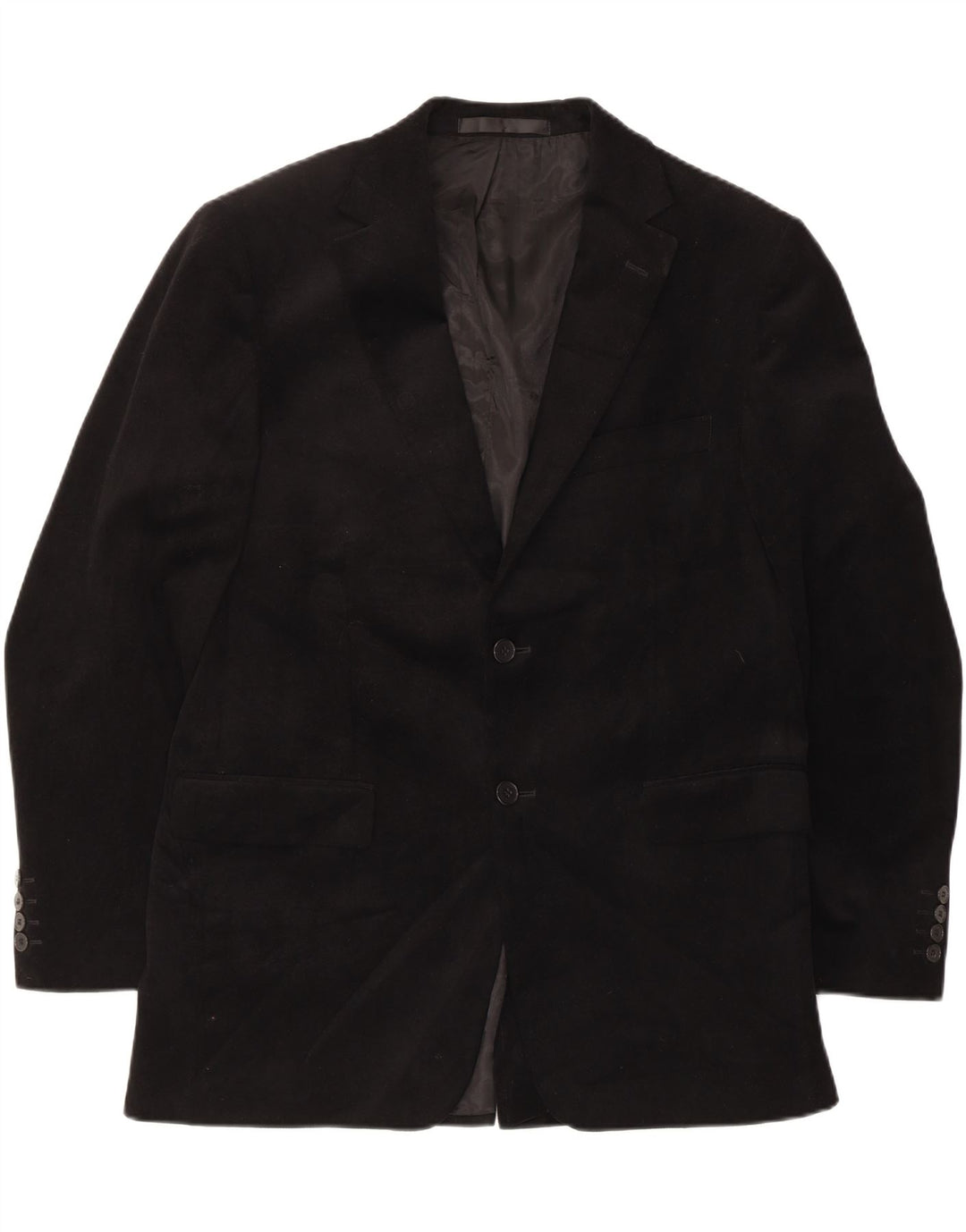 Giacca blazer in velluto a 2 bottoni Marks & Spencer da uomo UK 40 media nera
