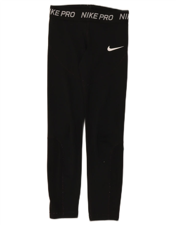 Leggings Nike Dri Fit Graphic per ragazze 9-10 anni in poliestere nero