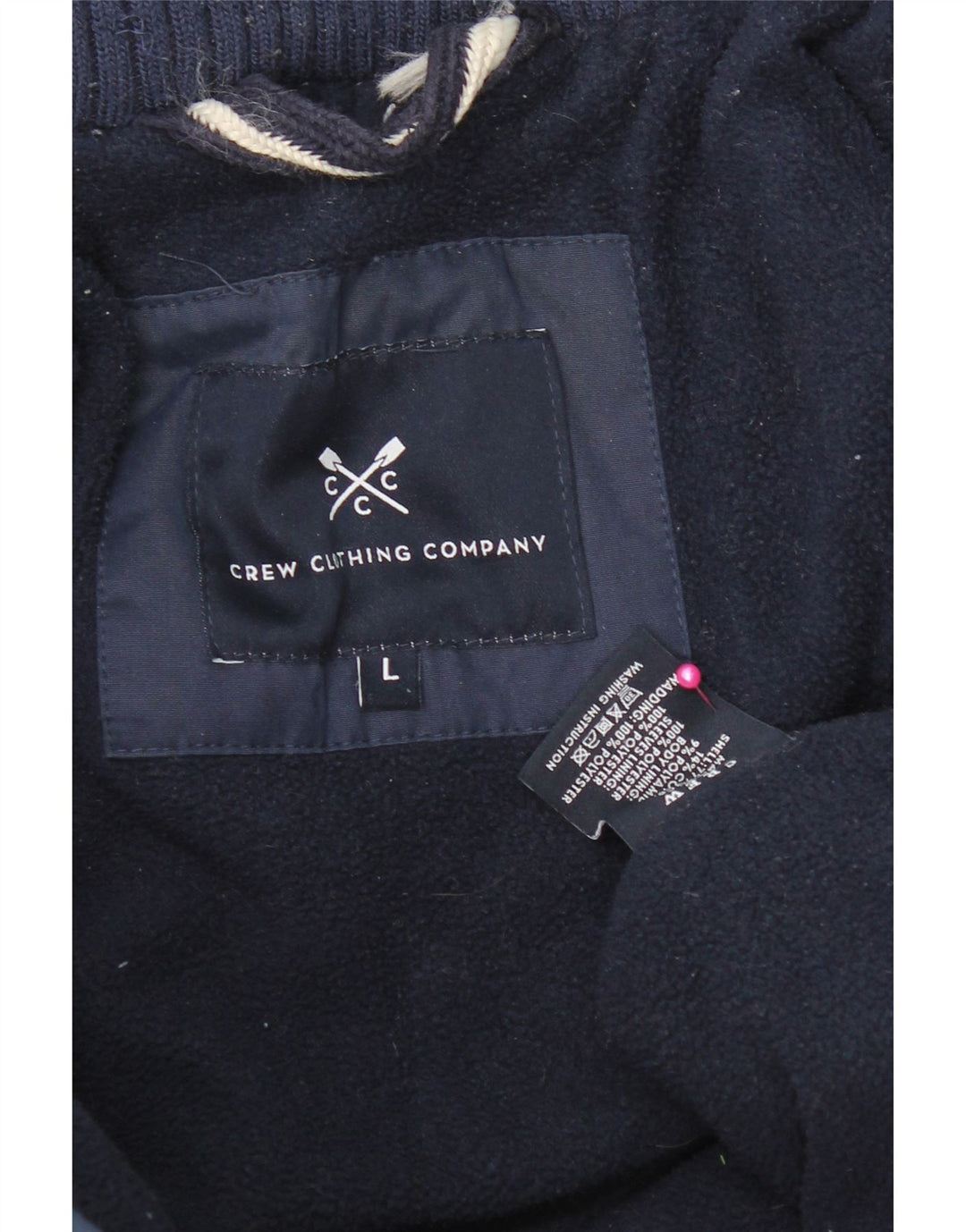 Crew Clothing Giacca imbottita da uomo UK 40 Large Blu Navy in cotone