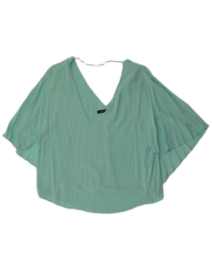 Camicetta Zara da donna Top UK 14 grande turchese