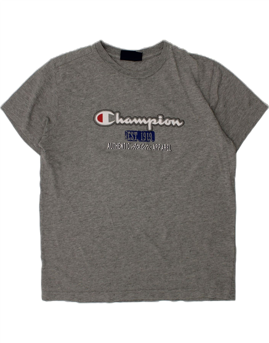 CHAMPION Boys Graphic T-Shirt Top 13-14 Years XL Grey Vintage Champion and Second-Hand Champion from Messina Hembry 