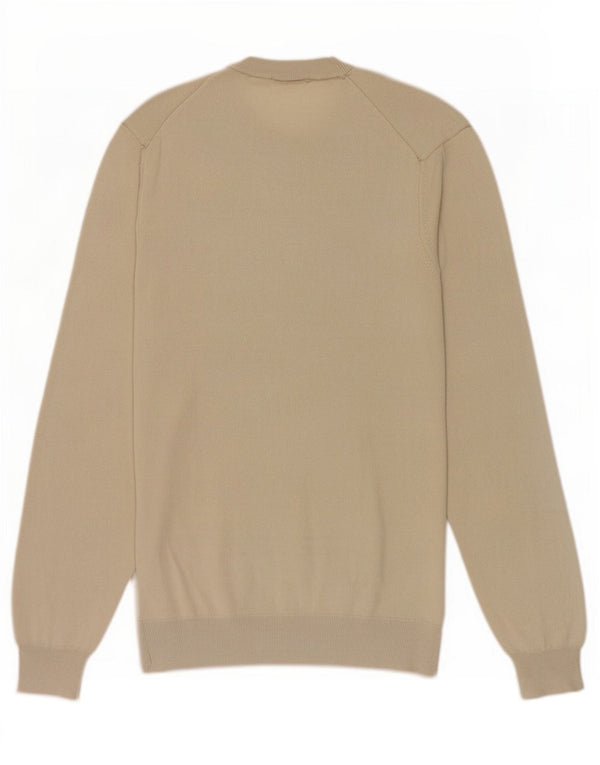 Maglione maglione girocollo da uomo Timberland piccolo in cotone beige