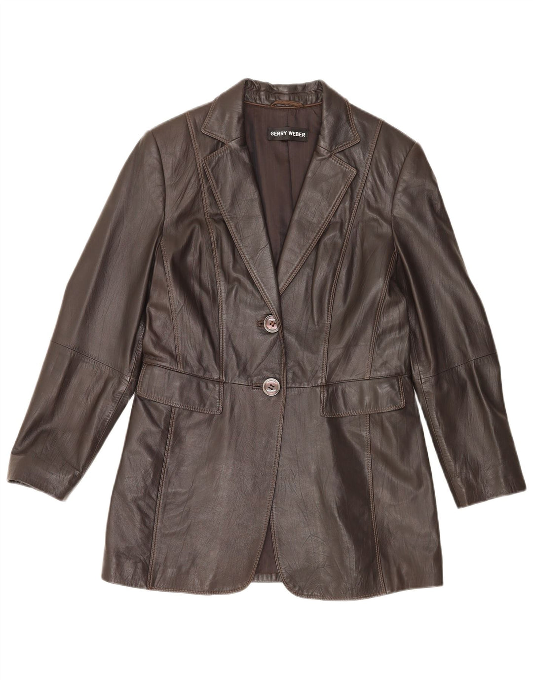 Giacca blazer da donna a 2 bottoni Gerry Weber UK 14 Marrone medio