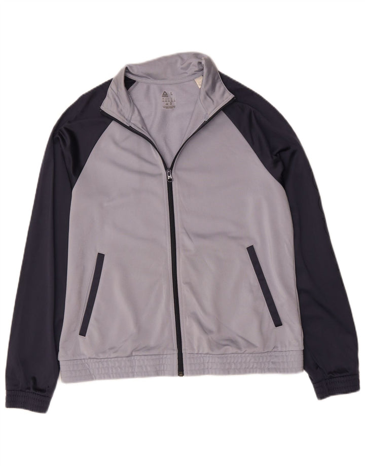 Giacca da tuta da donna Reebok UK 16/18 Large Blu Navy Colourblock