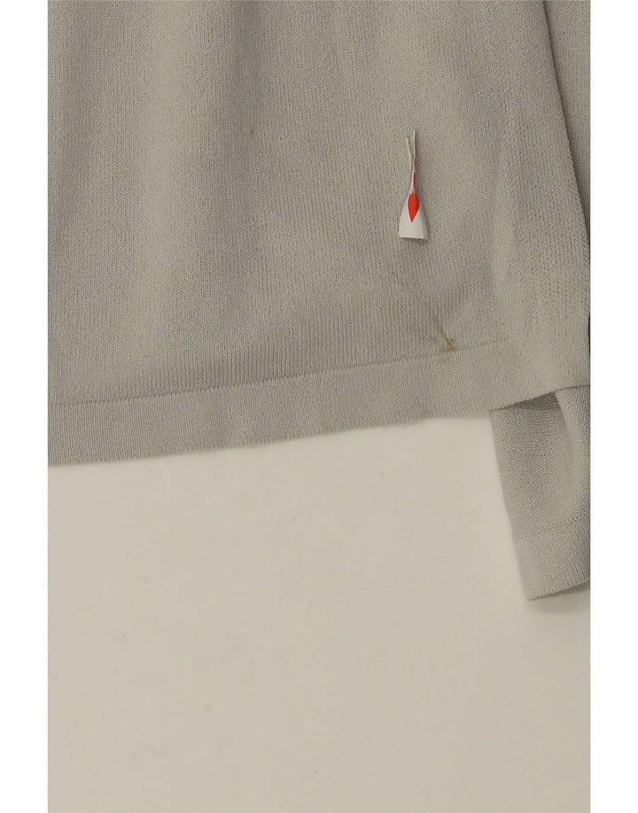 Maglione cardigan oversize lungo da donna Zara UK 14 Viscosa grigio medio