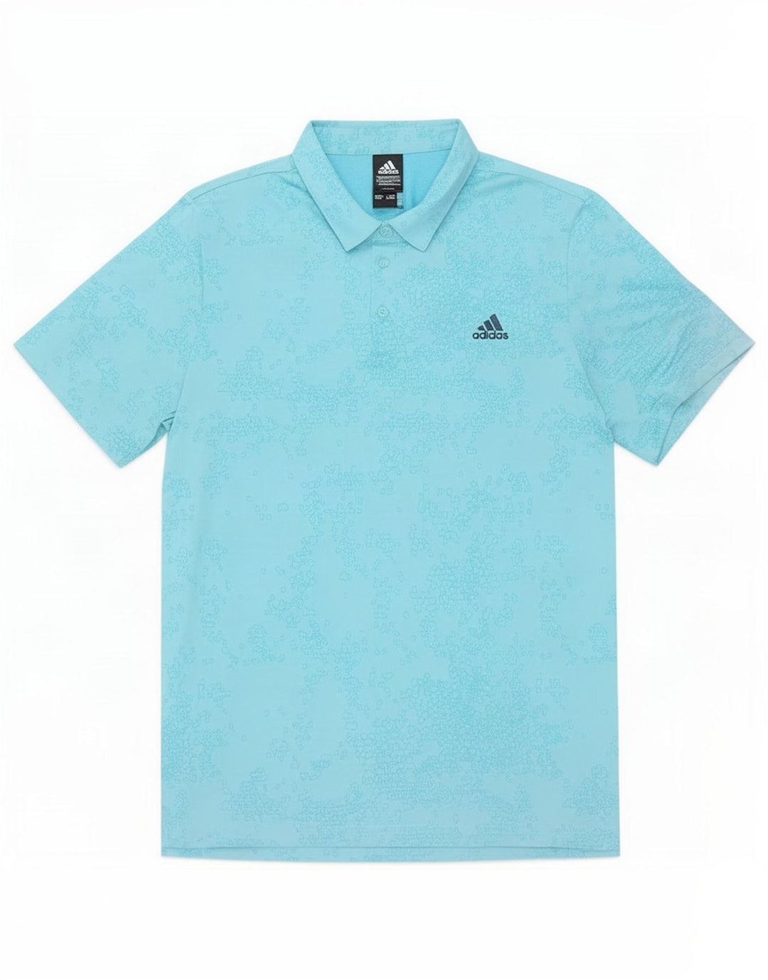 Polo Adidas da uomo XL in poliestere geometrico blu