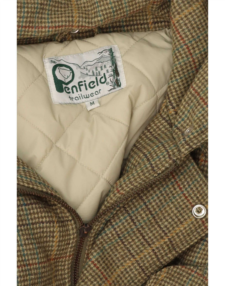 Giacca imbottita con cappuccio da uomo Penfield UK 38 media pied de poule kaki
