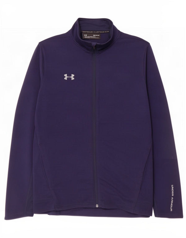 Giacca da ginnastica da uomo con grafica Under Armour, media, in poliestere blu navy