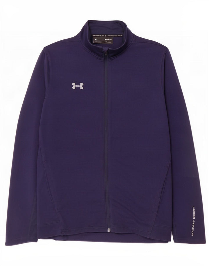 Giacca da ginnastica da uomo con grafica Under Armour, media, in poliestere blu navy