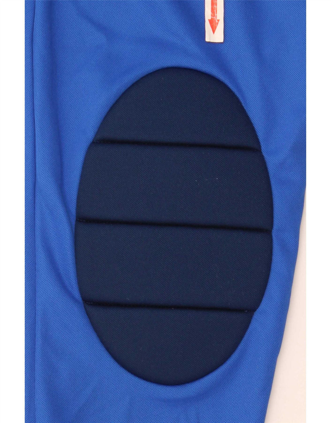 Top Adidas Climalite da uomo a maniche lunghe in poliestere color block blu medio