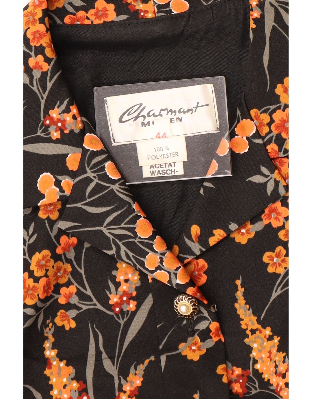 Abito lungo da donna CHARMANT IT 44 Poliestere floreale nero medio