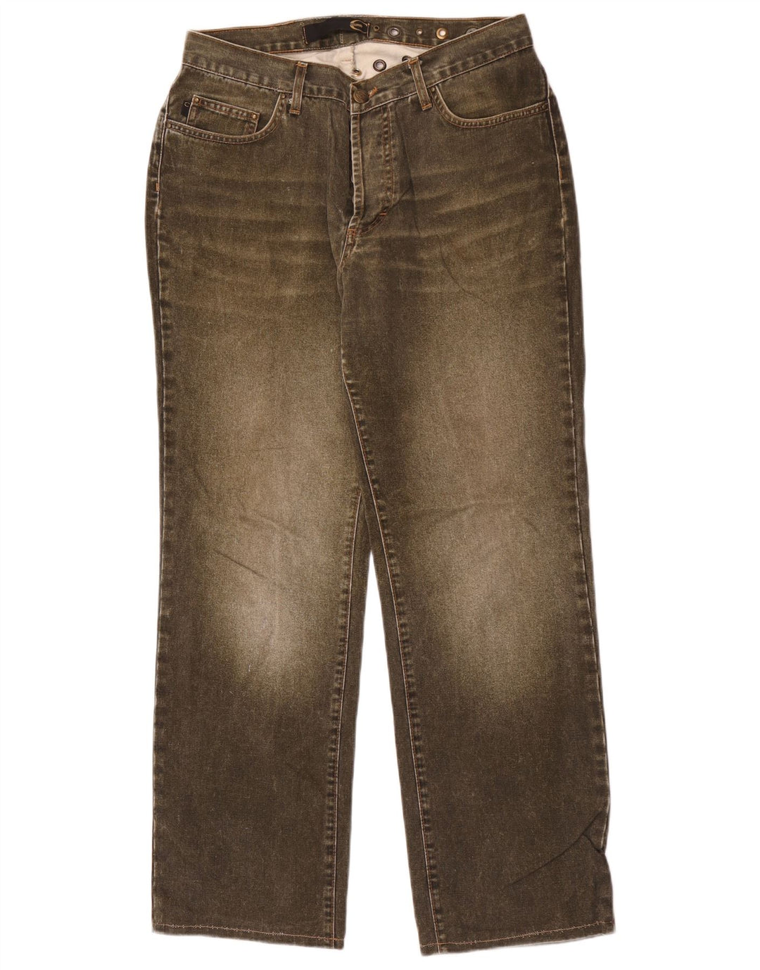 Jeans dritti da donna Just Cavalli W30 L30 cotone kaki