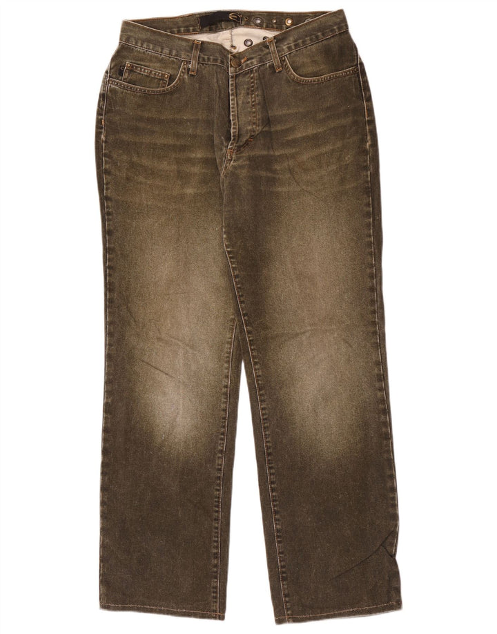 Jeans dritti da donna Just Cavalli W30 L30 cotone kaki
