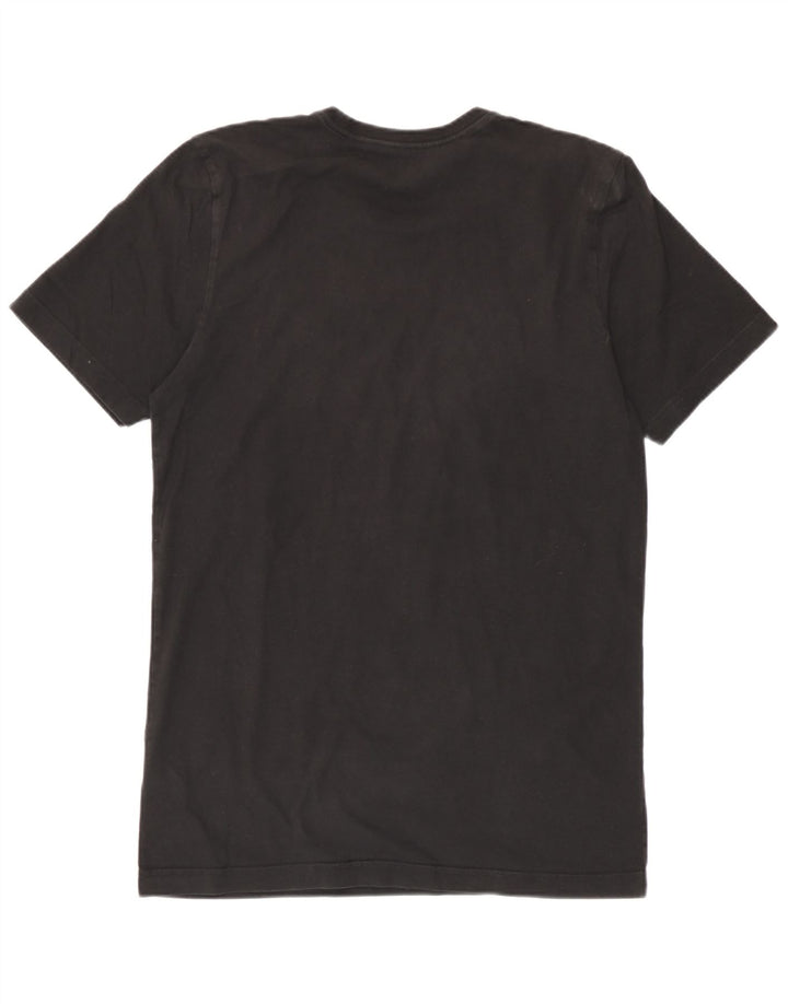 T-shirt grafica da uomo Adidas Top in cotone nero medio
