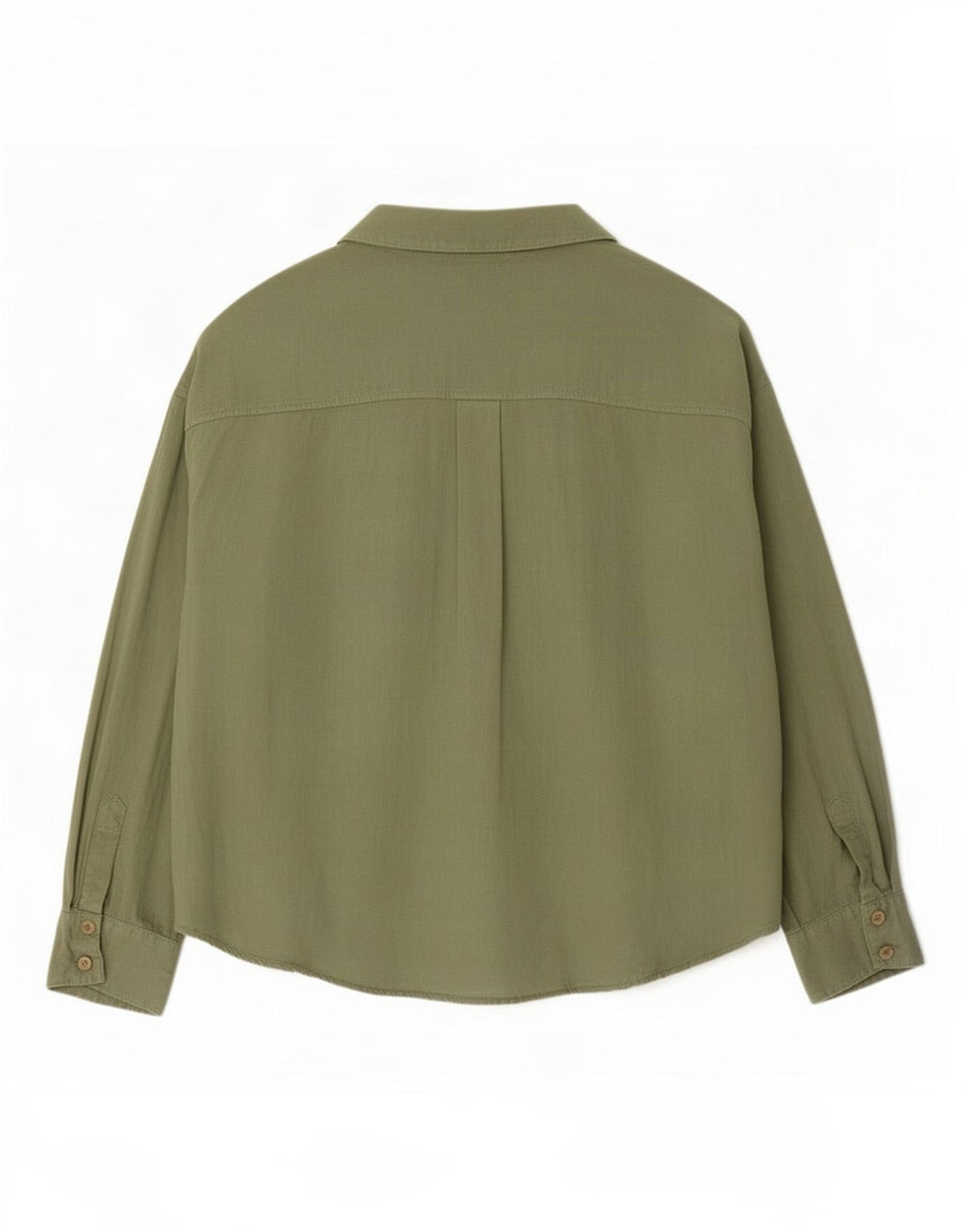 Camicia overshirt da donna Zara UK 14 Lino verde medio