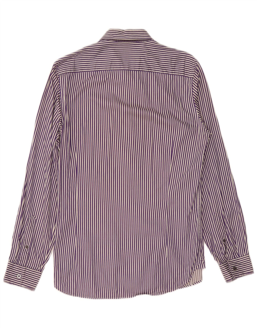 Camicia da uomo TED BAKER taglia 2 piccola in cotone gessato viola
