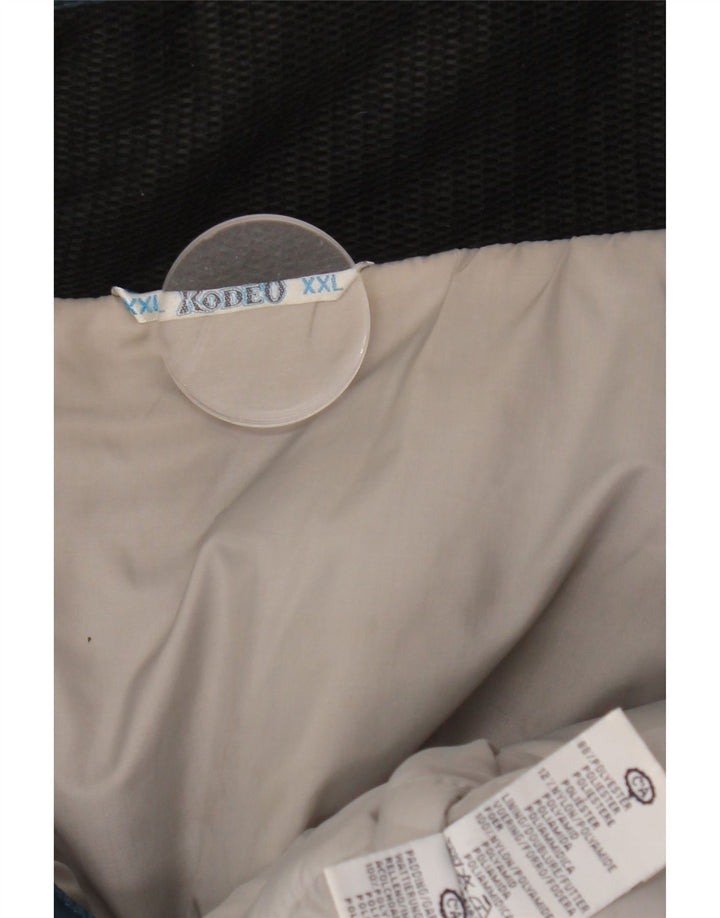 Giacca a vento da uomo con zip C&A UK 44 2XL Blu poliestere color block invernale