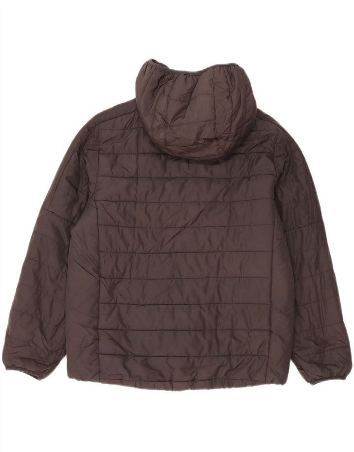 Giacca imbottita con cappuccio Adidas da ragazzo 10-11 anni media poliestere nero