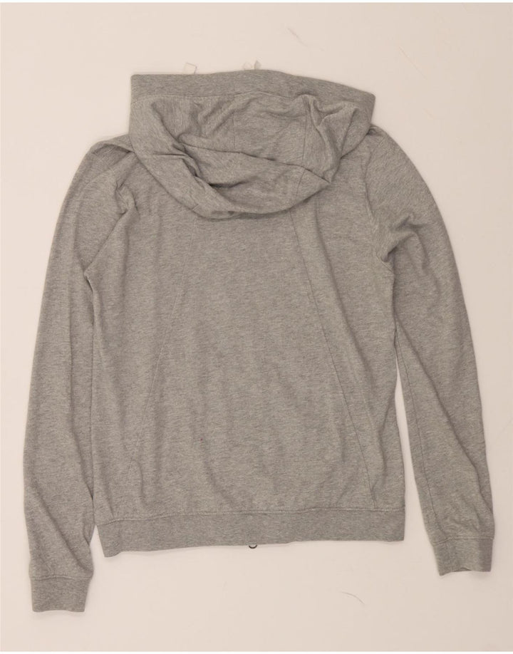 NIKE Womens Zip Hoodie Sweater UK 14 Medium Grey Polyester Vintage Nike and Second-Hand Nike from Messina Hembry 