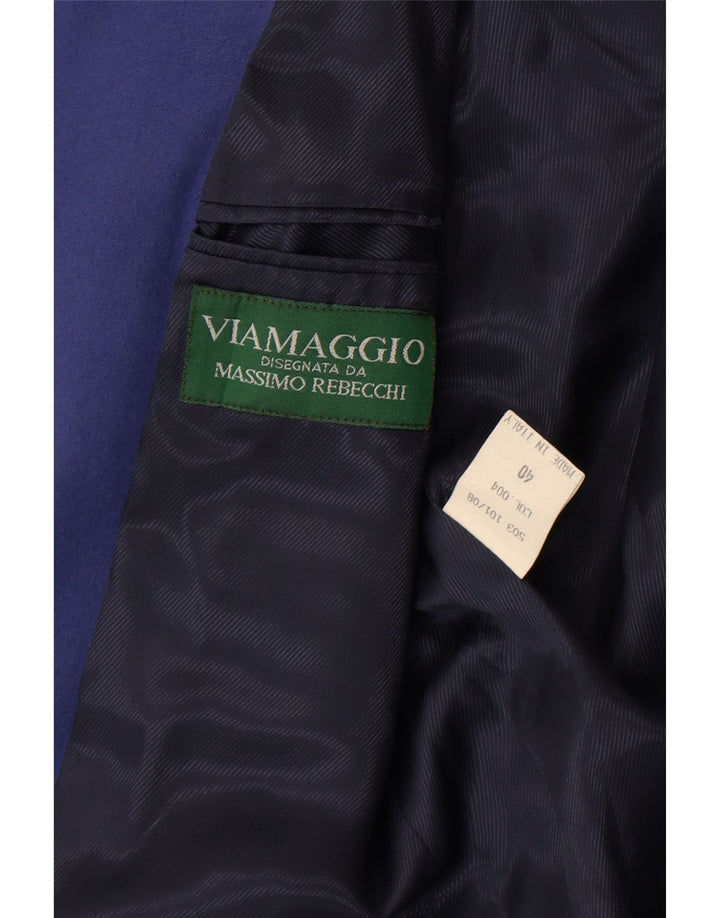 Giacca Blazer da Donna a 1 Bottone Massimo Rebecchi IT 40 Lana Blu Medio