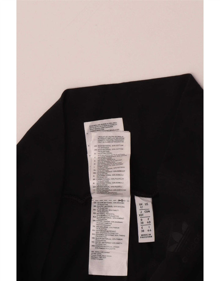 Leggings Adidas da donna UK 12 medio nero cotone