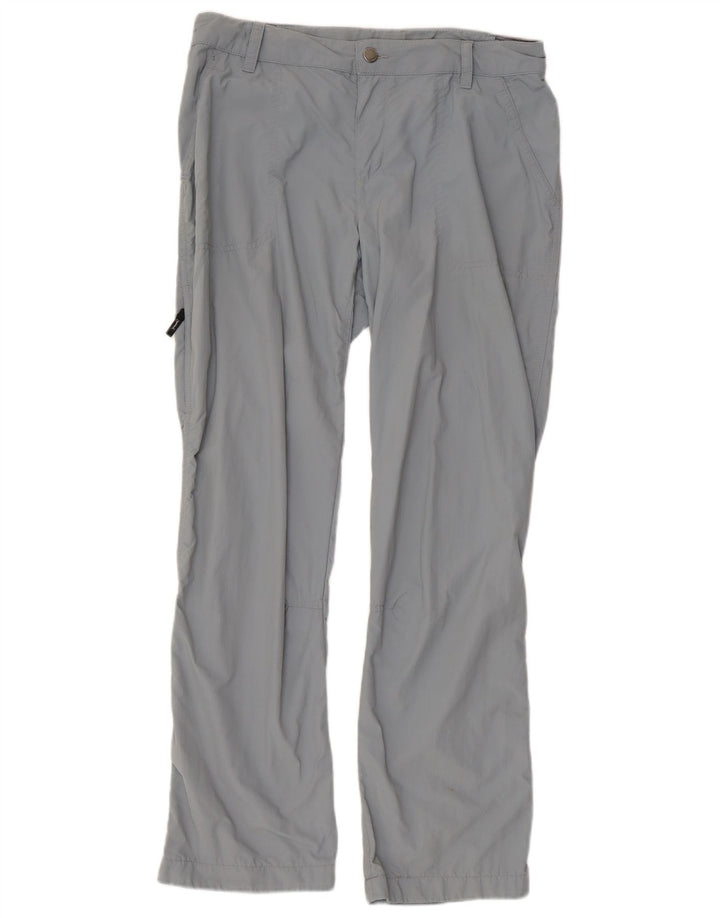 COLUMBIA Womens Bootcut Cargo Trousers US 10 Large W32 L30 Blue Nylon