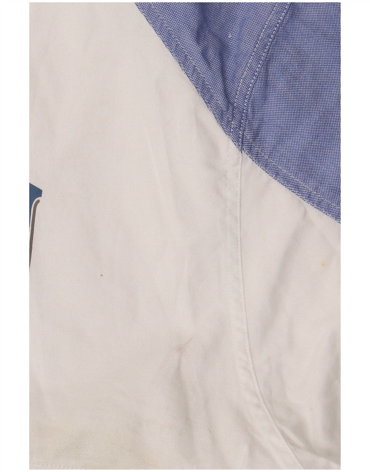 JECKERSON Camicia grafica da uomo a maniche corte XL Blu Colourblock