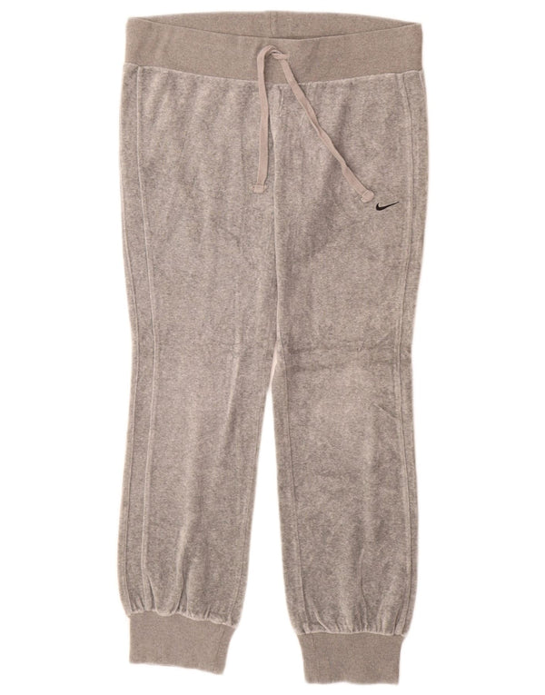 Pantaloni da tuta da donna Nike Joggers UK 14 Large Grigio Cotone