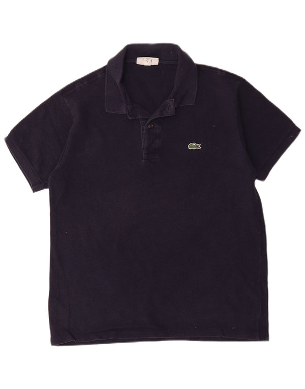 Polo da uomo Lacoste vestibilità classica taglia 4 cotone medio blu navy