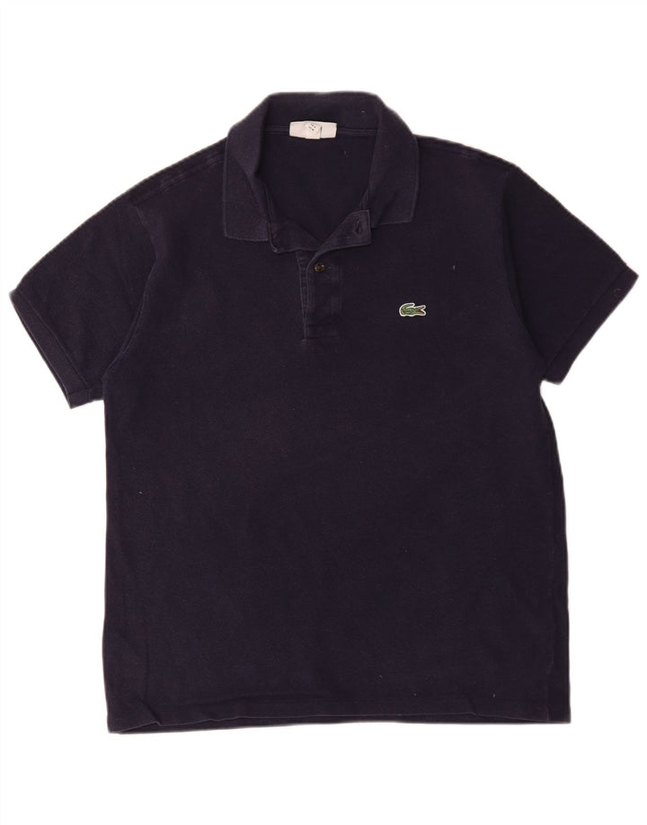 Polo da uomo Lacoste vestibilità classica taglia 4 cotone medio blu navy