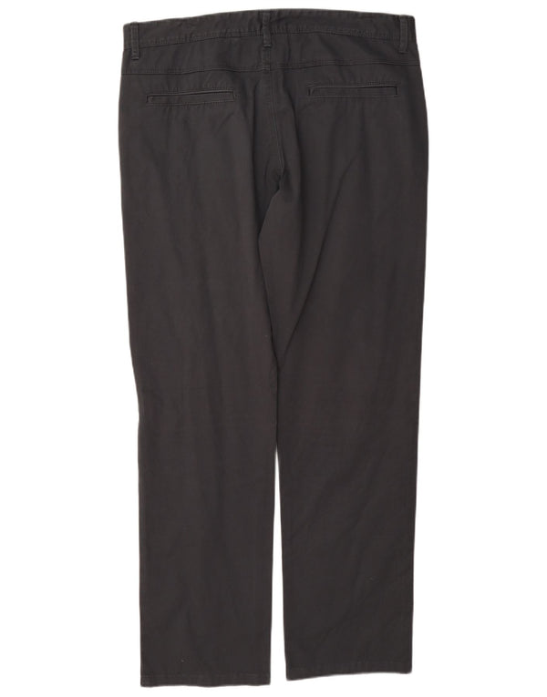 Pantaloni chino dritti da uomo Zara EU 44 Large W34 L30 cotone grigio