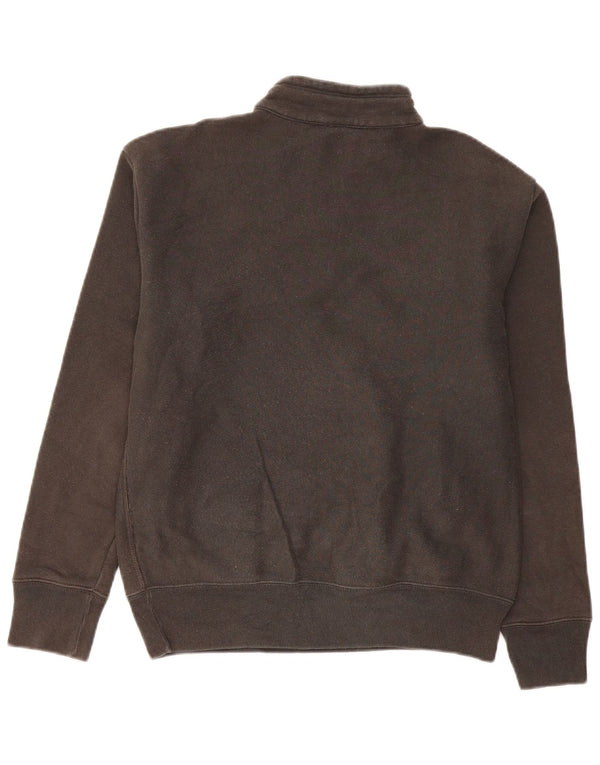 Felpa Champion da uomo con vestibilità ampia, collo con zip, maglione XS, cotone grigio