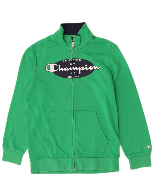 Giacca da tuta grafica Champion da ragazzo, 11-12 anni, grande, verde, sportiva