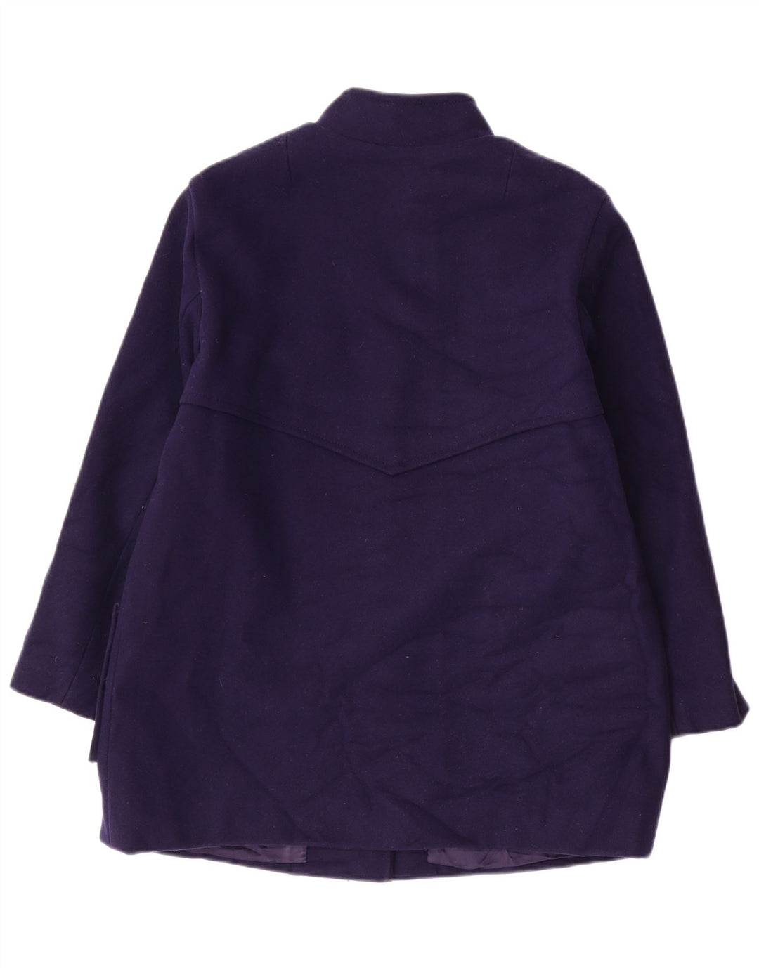 Cappotto vintage da donna UK 14 medio blu navy
