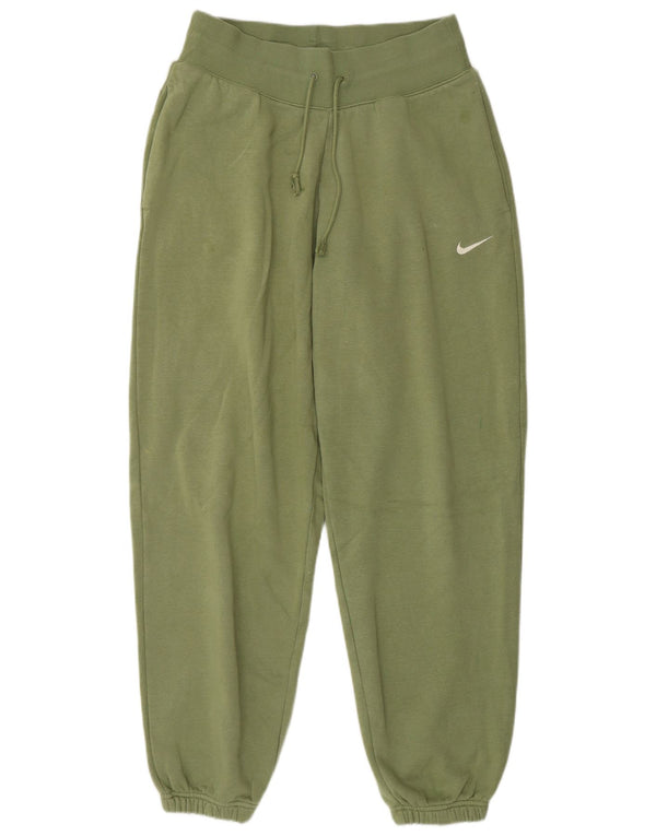 Pantaloni da tuta da donna Nike Joggers UK 10 Small Green Cotton