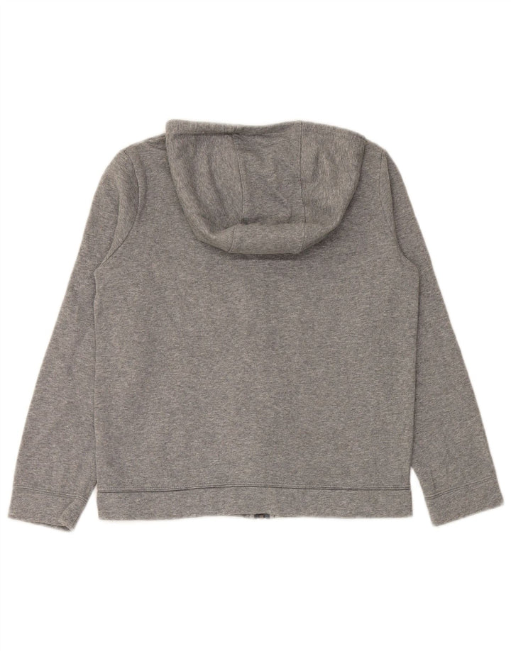 Maglione con cappuccio e zip NIKE per ragazzi 12-13 anni, grande in cotone grigio