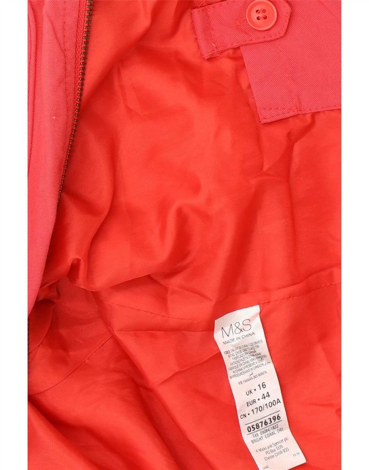 Giacca utility da donna Marks & Spencer UK 16 Large Rosso Poliammide