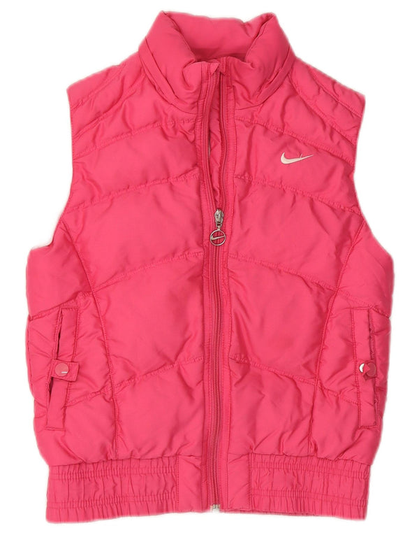Gilet imbottito Nike per ragazze 8-9 anni piccolo rosa