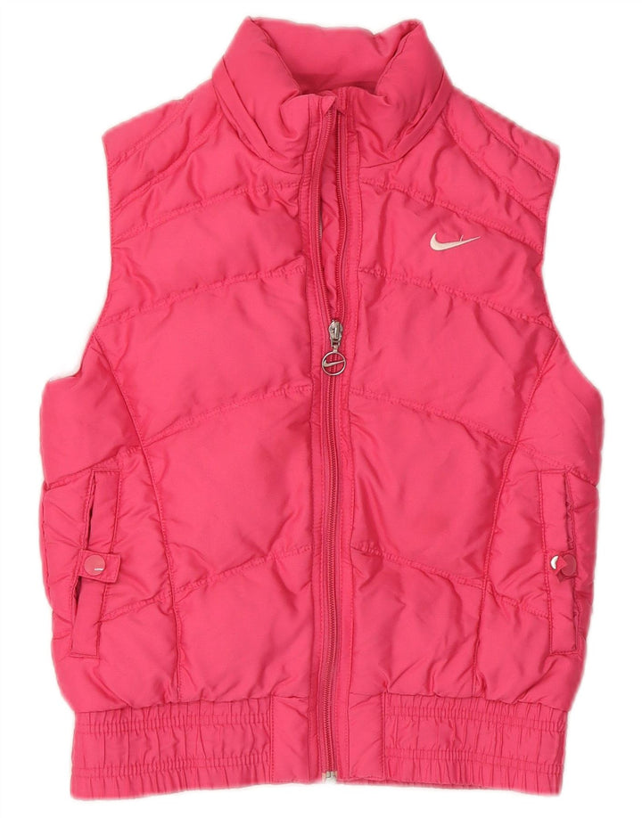 Gilet imbottito Nike per ragazze 8-9 anni piccolo rosa