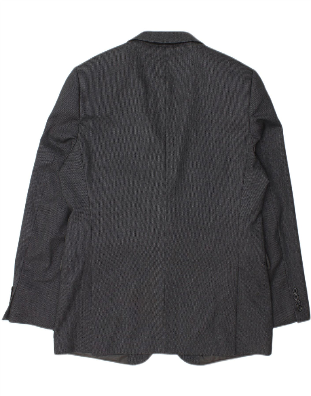 JAEGER Mens 2 Button Blazer Jacket UK 42 XL Grey Wool Vintage Jaeger and Second-Hand Jaeger from Messina Hembry 