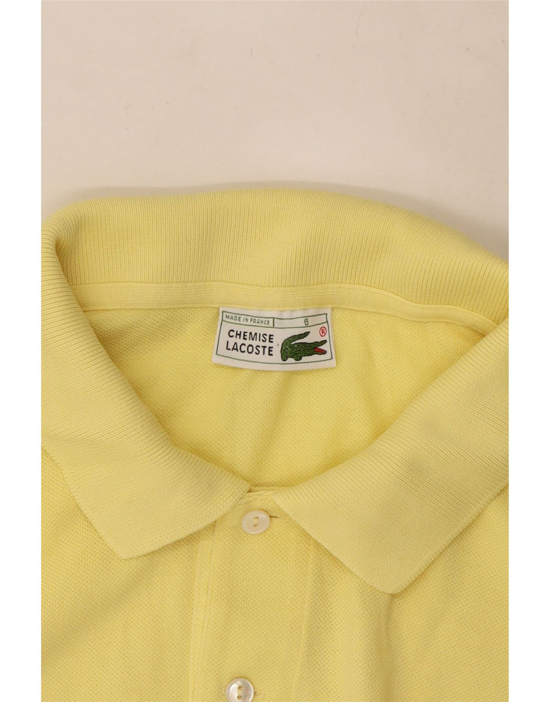Polo da uomo Lacoste taglia 6 XL gialla