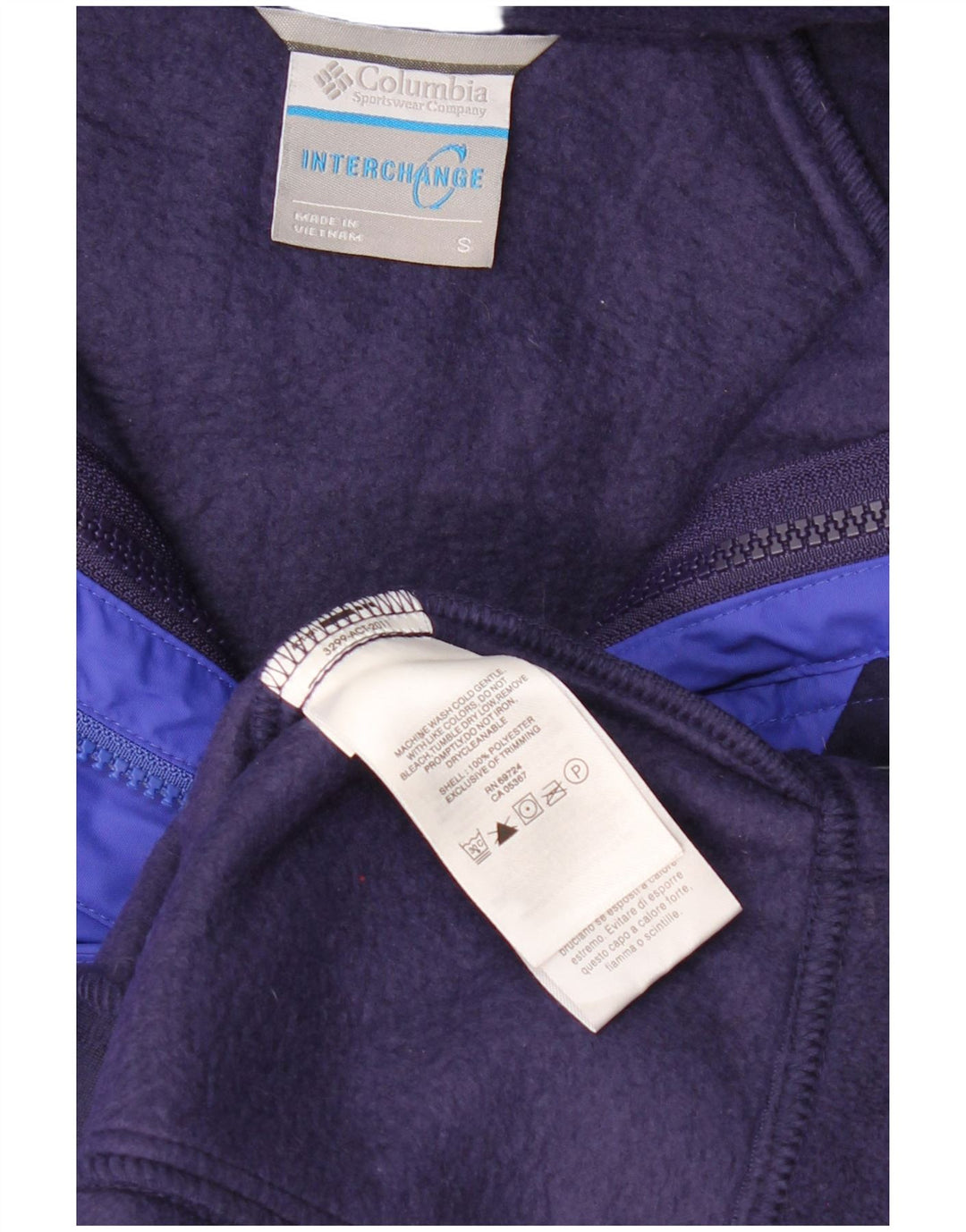 Giacca a vento oversize Interchange da donna COLUMBIA UK 10 piccola blu