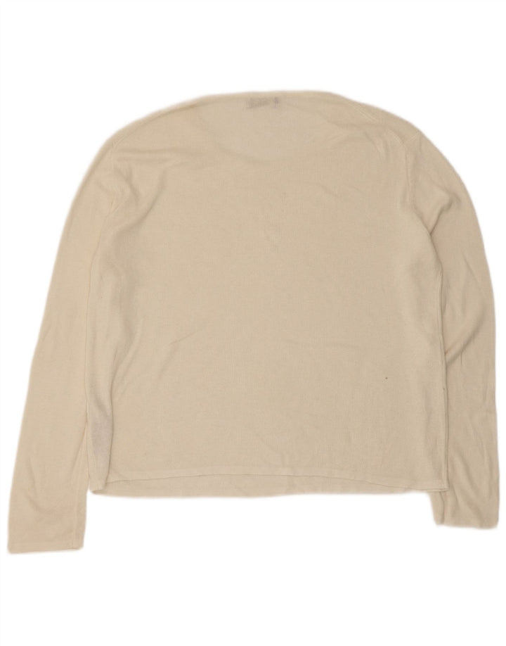 Maglia da donna a maniche lunghe Massimo Dutti UK 14 Cotone beige medio