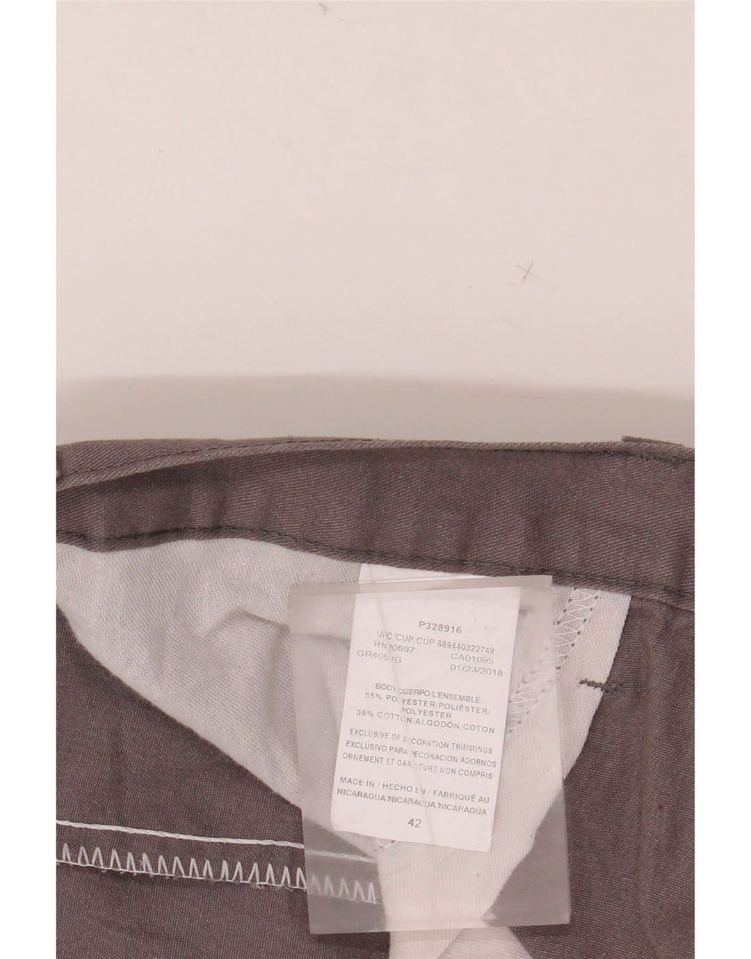 DICKIES Pantaloncini casual da uomo W42 2XL Poliestere color block grigio