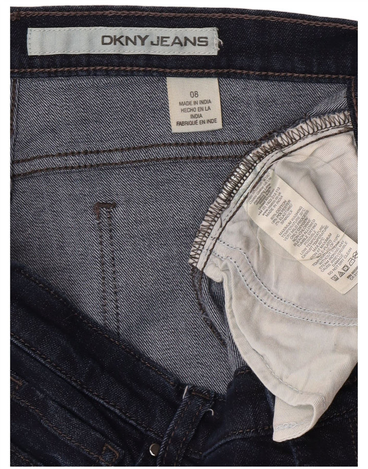 Pantaloncini di jeans da donna Dkny US 8 medi W30 cotone blu navy