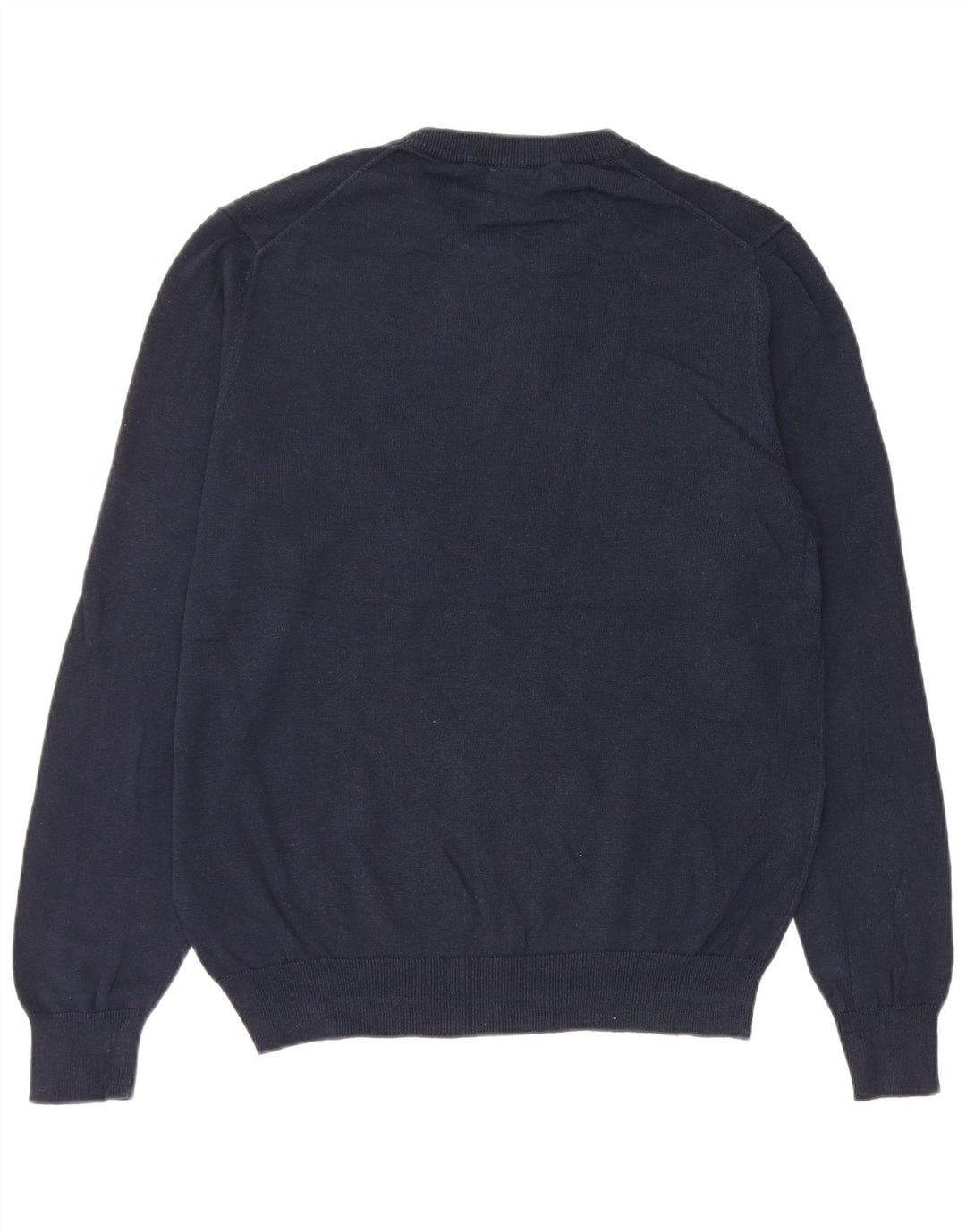 Maglione maglione girocollo da uomo John Lewis in cotone blu navy medio