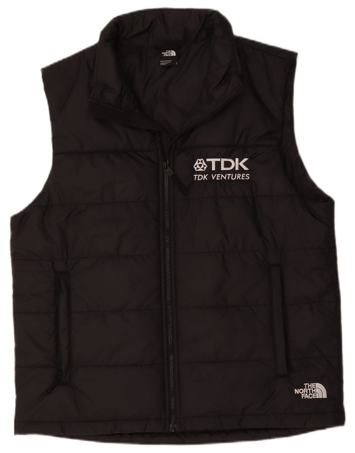 Gilet imbottito con grafica da uomo The North Face UK 40 grande poliestere nero