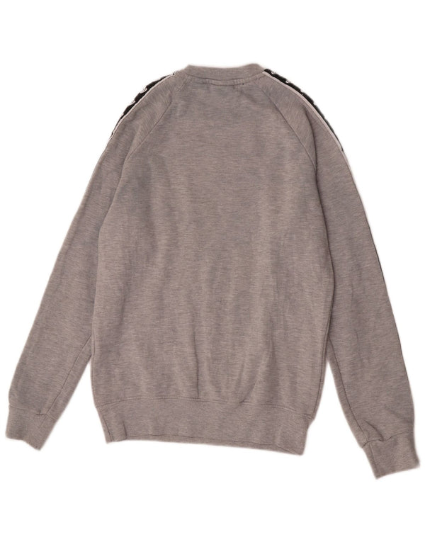 Gola Felpa con grafica da uomo Maglione piccolo in cotone color block grigio