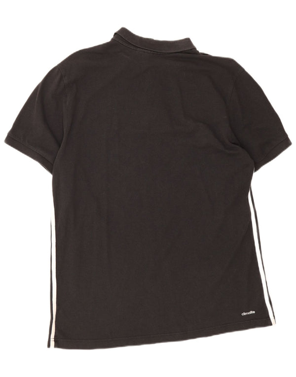 Polo Adidas Climalite da uomo XL in cotone nero